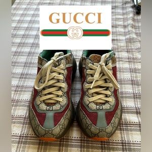 Women’s Authentic Gucci Rython Sneaker Size 40